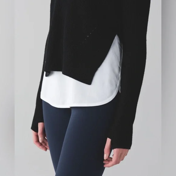 🍒 CHIC + COZY!! 💜 EUC Lululemon Seva Sweater | Sz 6 | Black Cherry | Retail $106 - Picture 13 of 14